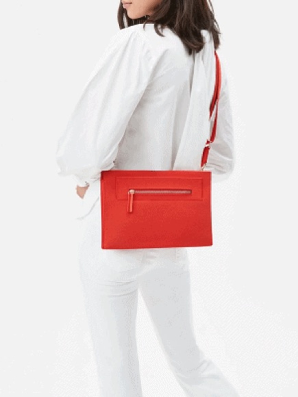 New Rothy's Red Structured Crossbody Bag - Picture 7 of 7